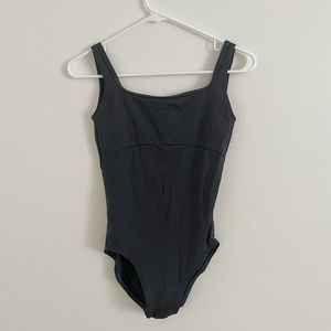 AINSLIE WEAR GREY BALLET BODYSUIT LEOTARD SIZE MEDIUM
